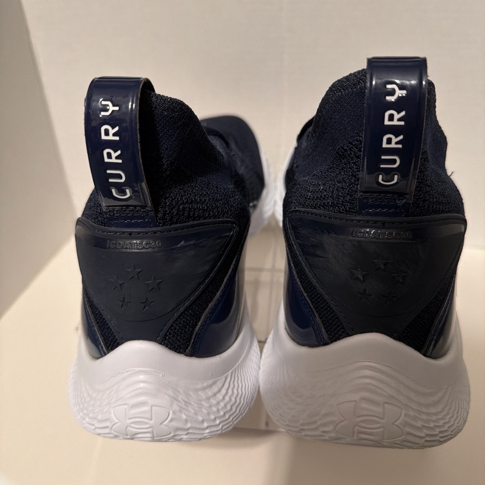 Curry Under Armour Mens UA Team Curry 14M 15.5W Flow Basketball Shoes Blue Size - Picture 6 of 9